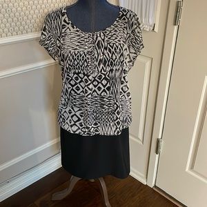 AGB One‎ Piece Black and White Dress